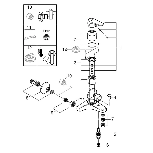23772000 Start Flow Змішувач д/ванни (1 сорт) - Фото - 3