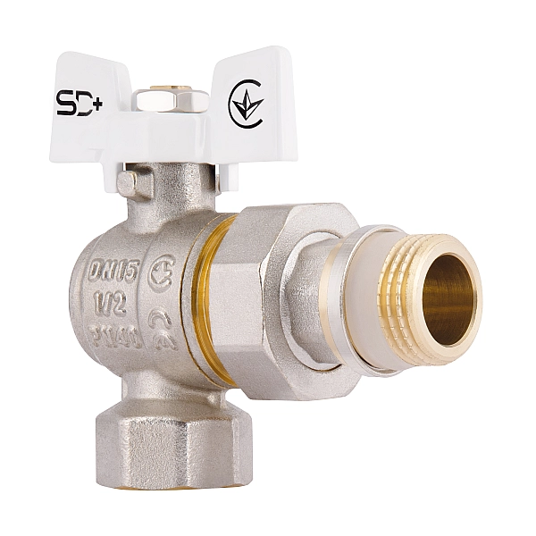 SD Кран Американка с антипротечкой угловой 1/2 PN40 конус   SD901NW15PN40 - Фото - 3