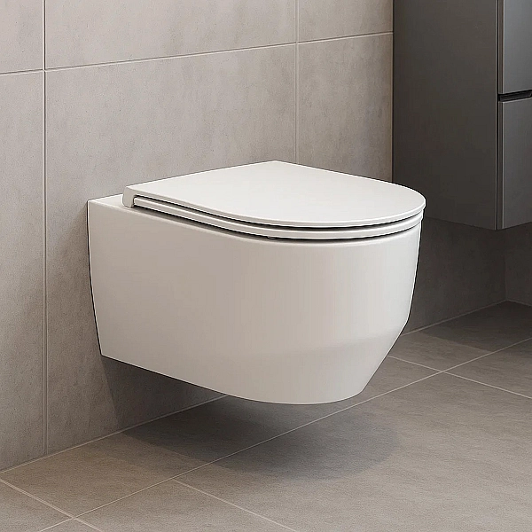 3030140W ART 3.0 Унітаз підвісний безобідковий з кришкою soft-close, Vortex Flush, білий матовий (1 сорт)