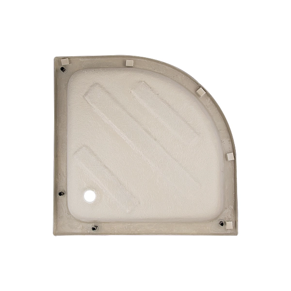 Душова кабіна Latwa SC90x90.SAT.MID.FR полукругла, скло Frost 4 мм + Душовий піддон KAPIELKA ST90x90x26, з панеллю Lidz - Фото - 10