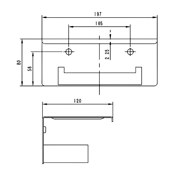 1640160B CITY Тримач туал. паперу, чорний матовий (1 сорт) - Фото - 2