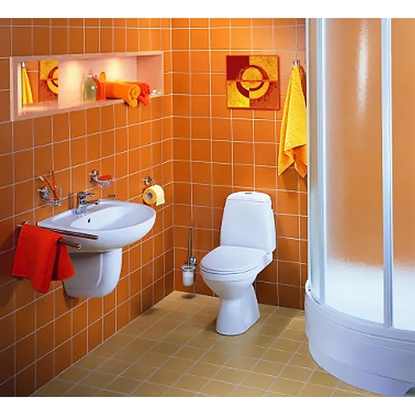 7115100U SOLO Раковина 50 см, з 1 отв.під зміш., з переливом, білий глянець (1 сорт) - Фото - 2