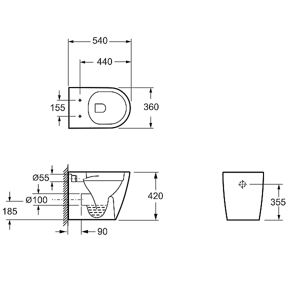 4020520 DO IT Унітаз підлоговий, безобідковий з кришкою soft-close, білий глянець (1 сорт) - Фото - 2