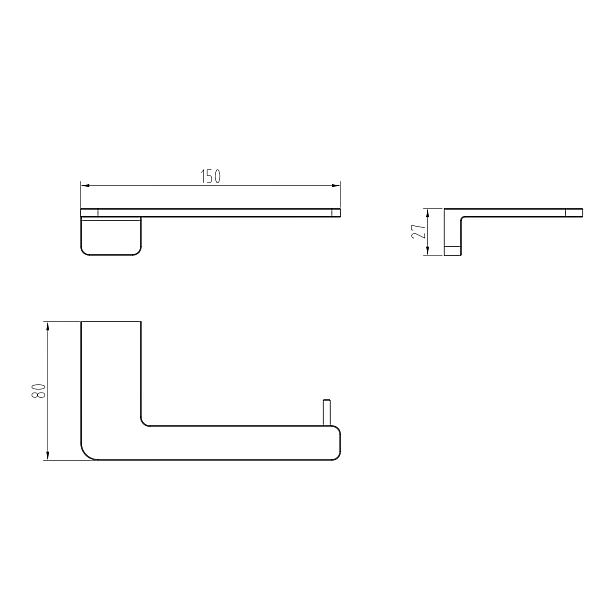 4030140 DO IT Тримач для паперу, колір brushed gun metal (1 сорт) - Фото - 2