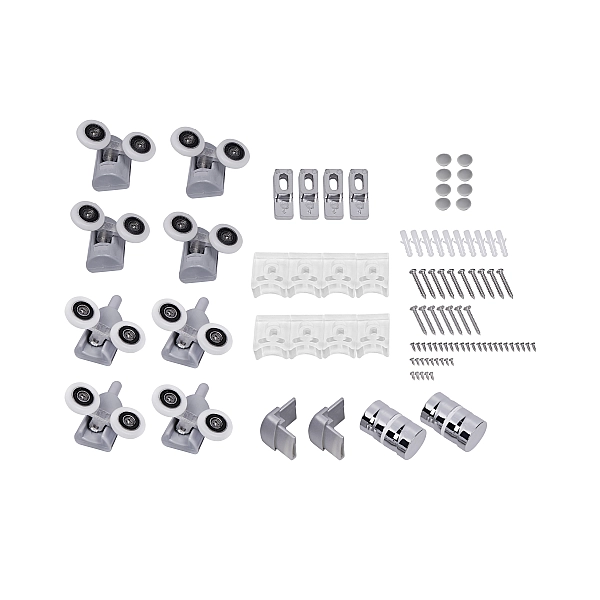 Душова кабіна Latwa SC80x80.SAT.HIGH.FR полукругла, скло Frost 4 мм + Душовий піддон KAPIELKA ST80x80x41, з панеллю Lidz - Фото - 8