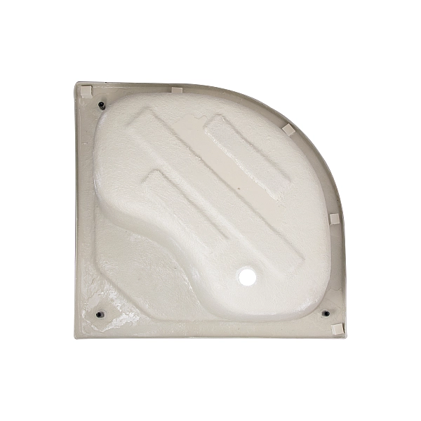 Душова кабіна Latwa SC90x90.SAT.HIGH.GR полукругла, скло тон 4 мм + Душовий піддон KAPIELKA ST90x90x41, з панеллю Lidz - Фото - 13