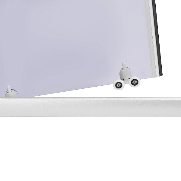 Душова кабіна Latwa SC90x90.SAT.HIGH.GR полукругла, скло тон 4 мм + Душовий піддон KAPIELKA ST90x90x41, з панеллю Lidz - Фото - 7