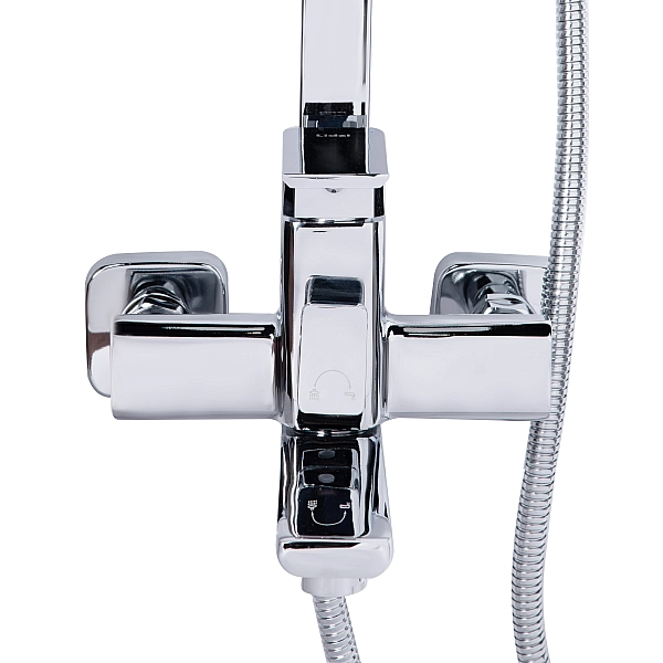 Душова система універсальна Lidz Dozorca 1030 на три споживача (з виливом) (k35) LDDOZ1030CRM45407 Chrome - Фото - 11