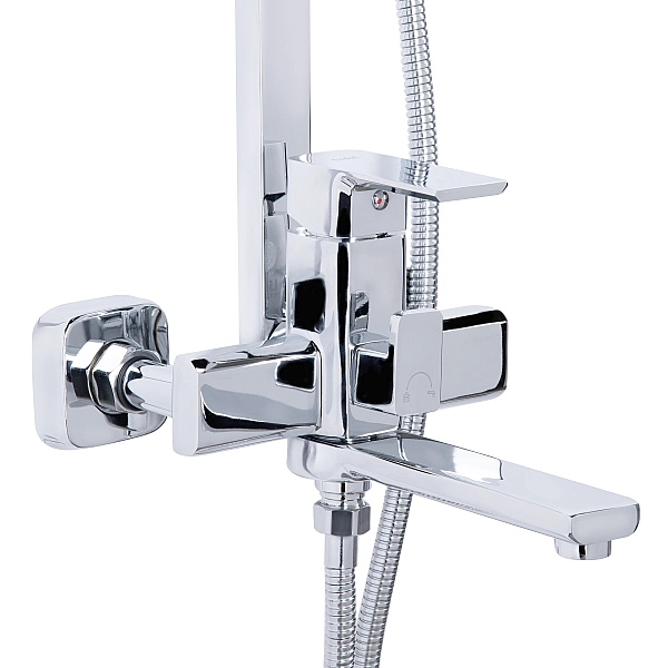 Душова система універсальна Lidz Dozorca 1030 на три споживача (з виливом) (k35) LDDOZ1030CRM45407 Chrome - Фото - 3