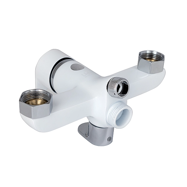 Змішувач для ванни Lidz Latwa 005 з поворотним виливом (з душовим гарнітуром) (k35) LDLAT005WHI45425 White - Фото - 3