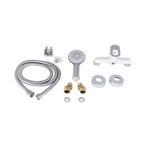 Змішувач для душу Lidz Latwa 010 (з душовим гарнітуром) (k40) LDLAT010WHI45426 White - Фото - 5