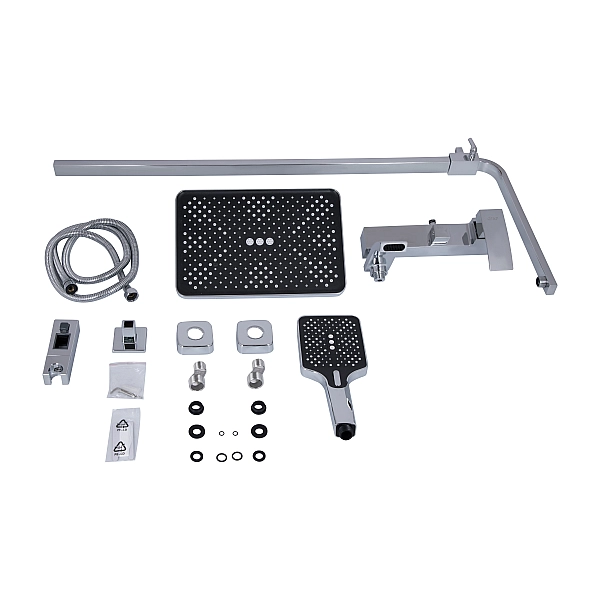 Душова система універсальна Qtap Swan Cascada на три споживача (з виливом) QTSWA111CRM45566 Chrome - Фото - 11