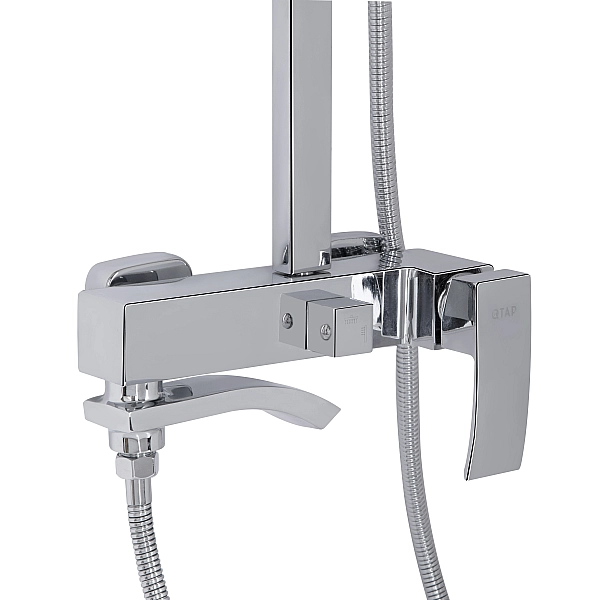 Душова система універсальна Qtap Swan Cascada на три споживача (з виливом) QTSWA111CRM45566 Chrome - Фото - 4