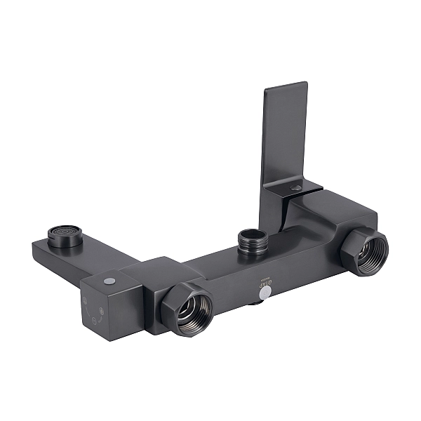 Душевая система универсальная Qtap Gemini на три потребителя (с изливом) QTGEM111GMB45688 Gunmetal Black PVD - Фото - 7