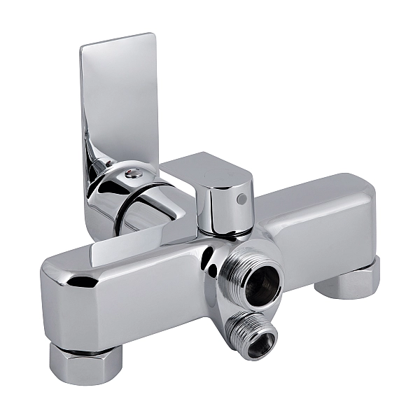 Змішувач для ванни Qtap Aries з довгим поворотним виливом (з душовим гарнітуром) QTARI2601CRM45558 Chrome - Фото - 3