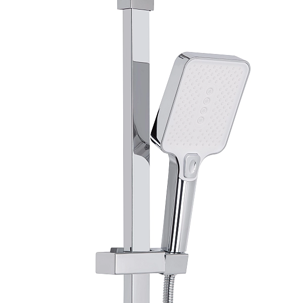 Душевая система универсальная Qtap Swan Cascada на три потребителя (с изливом) QTSWA111CRW45570 Chrome/White - Фото - 5