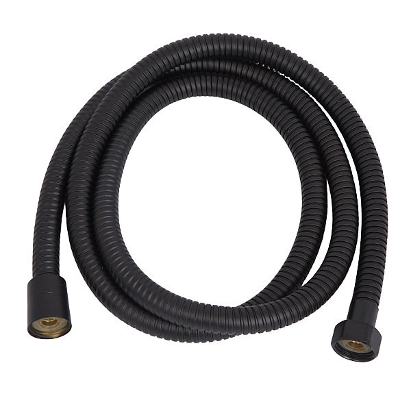 Душевой шланг 1,5м Lidz (1500х14х14) для смесителей и душевых систем Kubis Black LBKUD15001414B49530
