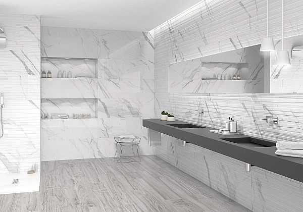 Плитка стінова Calacatta STR 29,7x60 код 2662 Опочно - Фото - 3