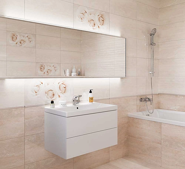 Плитка стінова Camelia Cream 29,7x60 код 2723 Опочно - Фото - 4