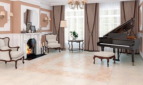 Плитка керамогранітна Neapolis Beige 420x420x7 Cersanit - Фото - 2