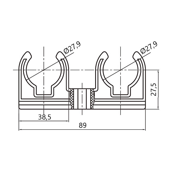 Кріплення PPR Thermo Alliance 25 подвійне - Фото - 2