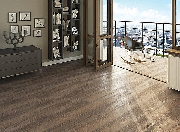 Плитка керамогранітна Finwood Brown 185x598x7 Cersanit - Фото - 2