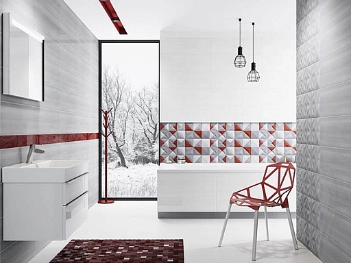 Плитка керамогранітна White Satin 420×420x8 Opoczno - Фото - 4