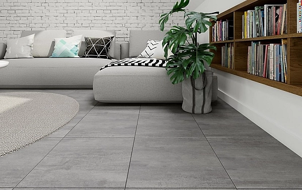 Плитка керамогранітна Febe Dark Grey 420×420x7 Cersanit - Фото - 2