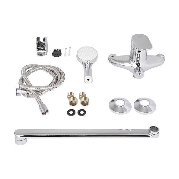 Смеситель для ванны Lidz Tani 0052 с поворотным изливом (c душевым гарнитуром) (k40) LDTAN0052CRM44960 Chrome - Фото - 7