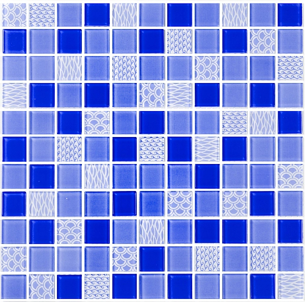 Мозаїка GM 4052 C3 Cobalt m/ Cobalt w/Structure 300х300х4 (25х25) Кераміка Лео УКРАЇНА