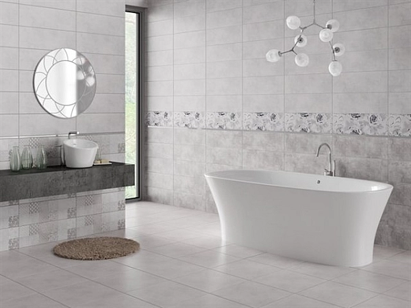 Плитка керамогранітна Snowdrops Light Grey 420×420x7 Cersanit - Фото - 2