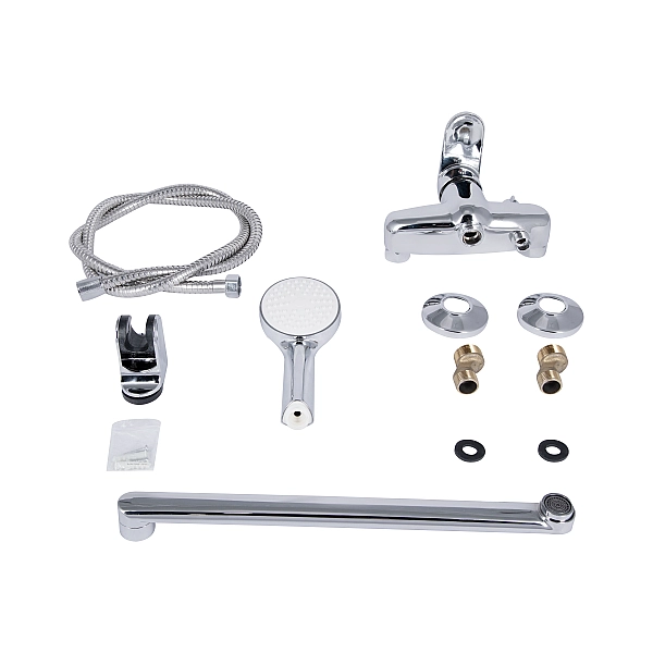 Смеситель для ванны Lidz Tani 0051 с поворотным изливом (c душевым гарнитуром) (k40) LDTAN0051CRM44961 Chrome - Фото - 8