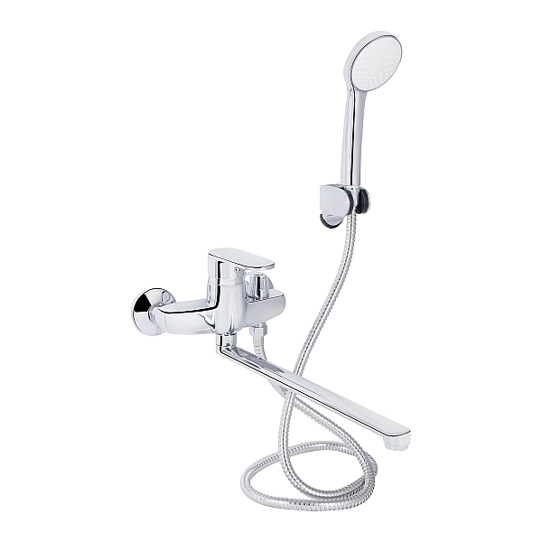 Змішувач для ванни Lidz Tani 0051 з поворотним виливом (з душовим гарнітуром) (k40) LDTAN0051CRM44961 Chrome