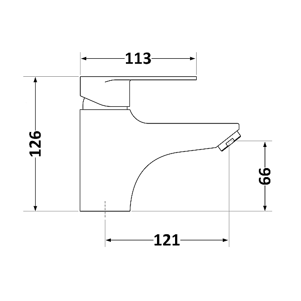 Смеситель для раковины Lidz Tani 001F1 (k40) LDTAN001F1CRM44957 Chrome - Фото - 2