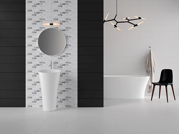 Плитка стінова Indira White Satin 200×600x8,5 Cersanit - Фото - 2