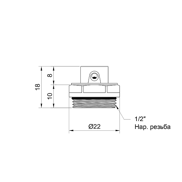 Кран Маєвського Thermo Alliance Standart 1/2" SD210W15 - Фото - 2