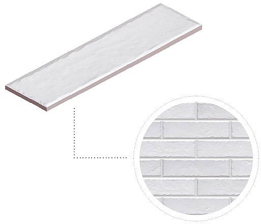 Плитка фасадна Foggia Bianco 65x245x8 Cerrad - Фото - 5