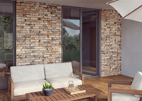 Камінь фасадний Piatto Terra 7,4x30x0,9 код 1382 Cerrad - Фото - 2