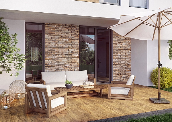 Камінь фасадний Piatto Terra 7,4x30x0,9 код 1382 Cerrad - Фото - 3