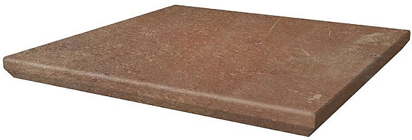 Сходинка з капіносом кутова Scandiano Rosso 33x33 код 7024 Ceramika Paradyz