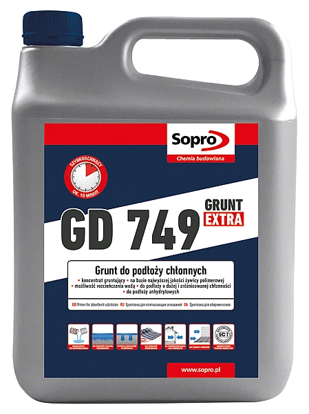 Ґрунтувальний концентрат для основ з високим вологопоглинанням Sopro GD 749 (10 кг)