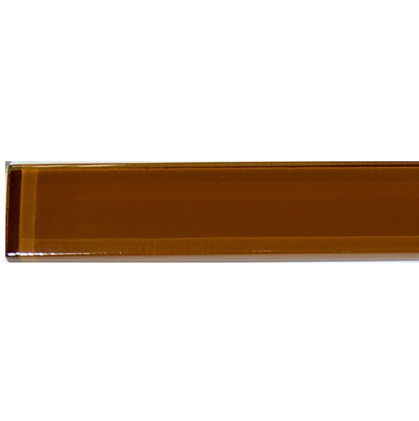 Фриз скляний GF 7514 brown white 25х750 Кераміка Лео - Фото - 3