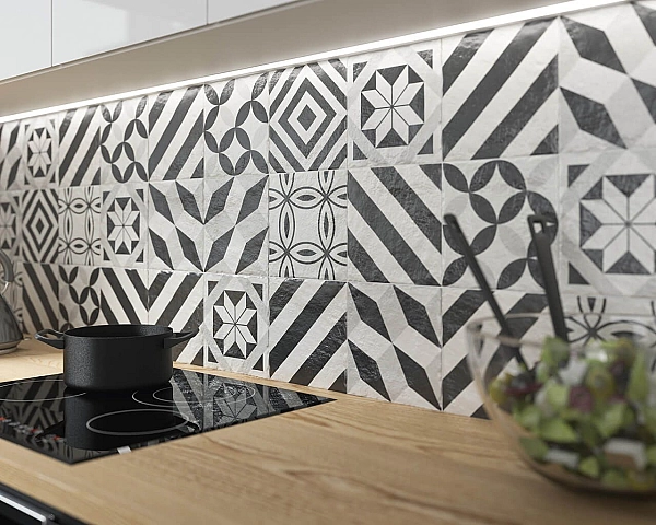Плитка керамогранітна Modern Motyw A STR 198x198x7,5 Paradyz - Фото - 2