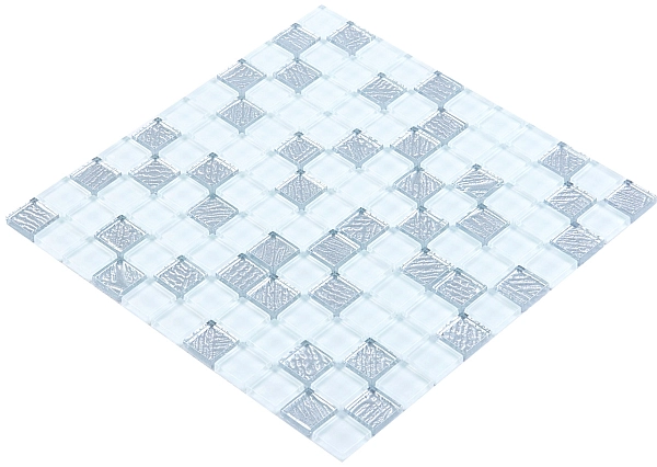 Мозаїка GM 8015 C2 Silver S5-White 300x300x8 Котто Кераміка - Фото - 3