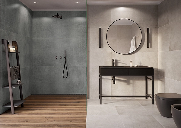 Плитка керамогранітна Concrete Graphite 597x1197x8 Cerrad - Фото - 2