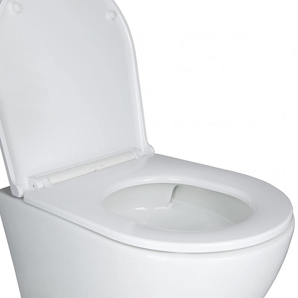 Готове рішення Qtap для ванної кімнати: підвісний унітаз Robin Ultra Quiet 490x365x325 + комплект інсталяції Nest 4 в 1 (лінійна клавіша White) - Фото - 3