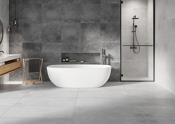 Плитка керамогранітна Tacoma White RECT 597x1197x8 Cerrad - Фото - 2