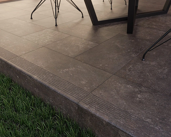 Сходинка з капіносом кутова Ilario Brown 33x33 код 1374 Ceramika Paradyz - Фото - 3