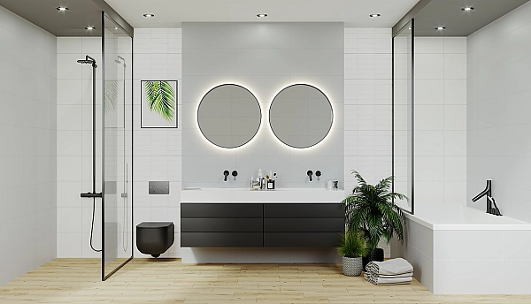 Плитка стінова Mixform Grey Satin 297×600x10 Opoczno - Фото - 2