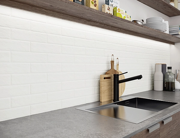 Плитка фасадна Scandiano Bianco 65x240 Paradyz - Фото - 2